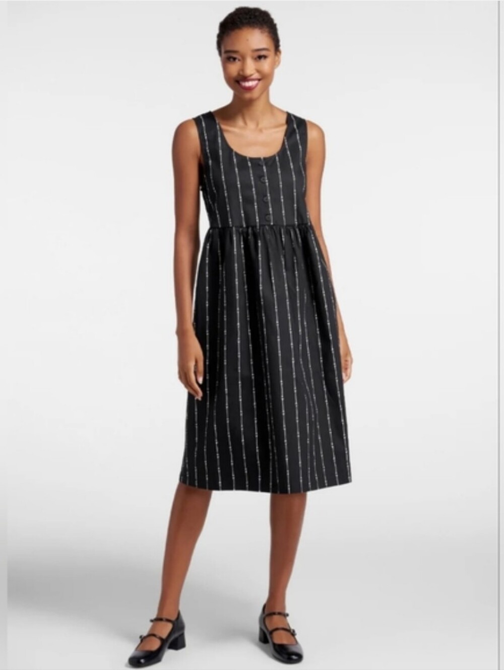 NWT Black Friday Bone Stripes Cotton Dress